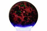 Fluorescent Willemite, Calcite, and Franklinite Sphere #371127-2